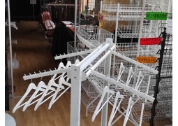 Стійка-острів для одягу двустороння L1,0хH1.4 біла (збірка 4)